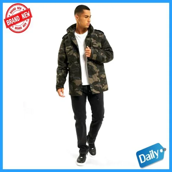 Classic Field Jacket Military Style Lightweight Cotton Polyester Adjustable Fit